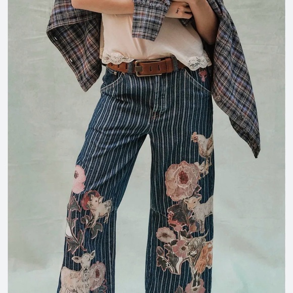 Free People Denim - Free People We The Free Farm To Peach jeans